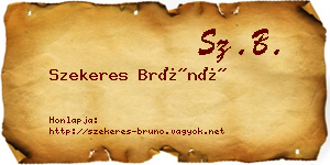 Szekeres Brúnó névjegykártya